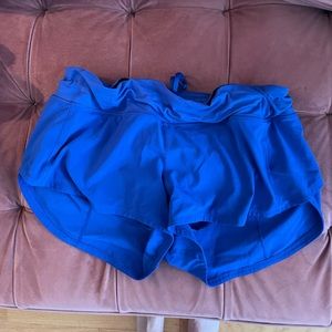 lululemon blue speed short size 8